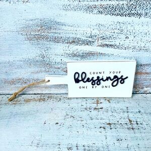 *Count Your Blessings Cutting Board Sign Ornament
